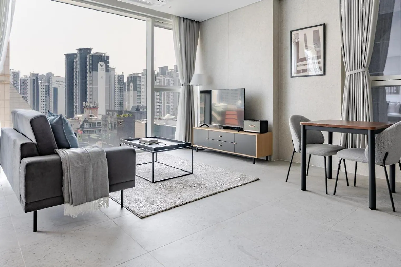 Blueground Id10 Nonhyeon City View Ac Sel-10 Seúl Apartamento